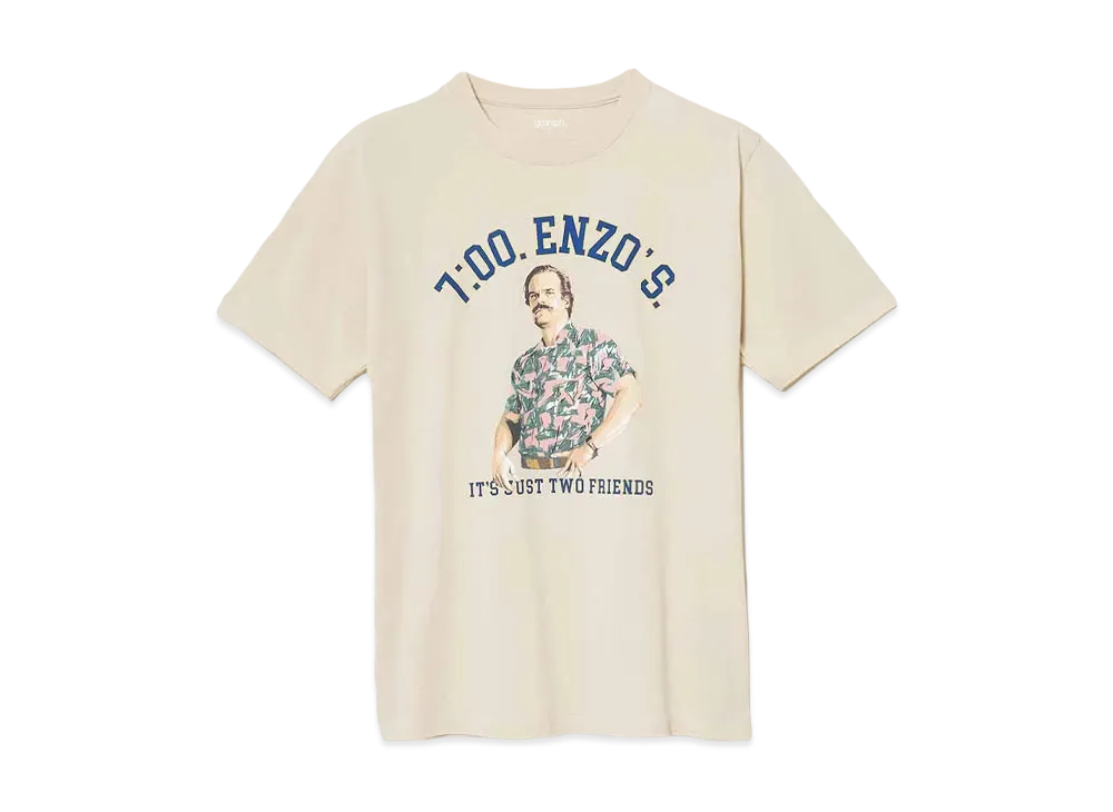 graniph x Stranger Things 7:00.ENZO'S. T-Shirt "Ice Gray"