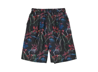 graniph x Stranger Things Demogorgon Pattern Big Silhouette Short Pants "Black"