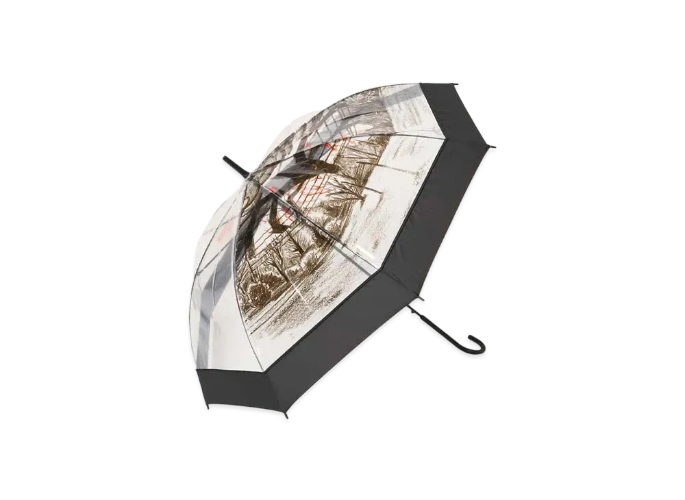 graniph x Stranger Things Mind Flayer Plastic Umbrella "Black"