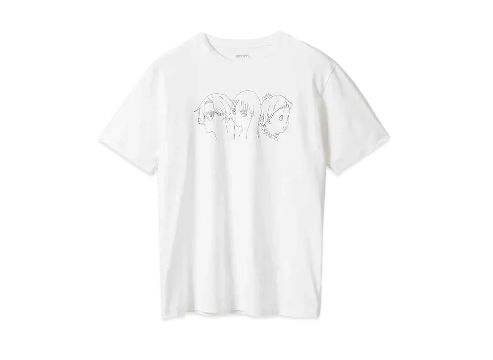 graniph x Colors Within The Shironekodo T-shirts "White"