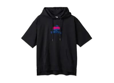 graniph x ONE PIECE Dr. Vegapunk Mini Fleece Big Silhouette Short Sleeve Parka "Black"