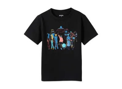graniph x ONE PIECE Straw Hat Crew Kids T-Shirt "Black"