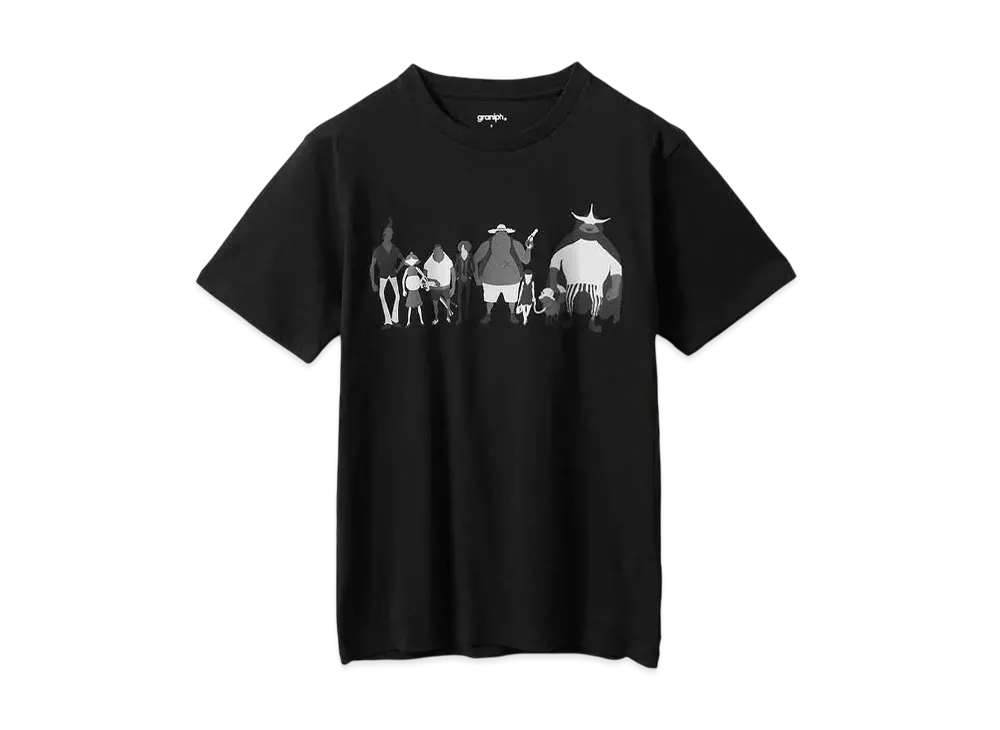 graniph x ONE PIECE Fake Straw Hat Crew T-Shirt 
