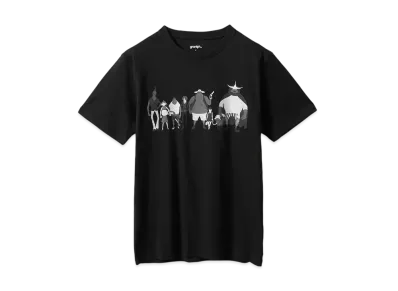 graniph x ONE PIECE Fake Straw Hat Crew T-Shirt "Black"