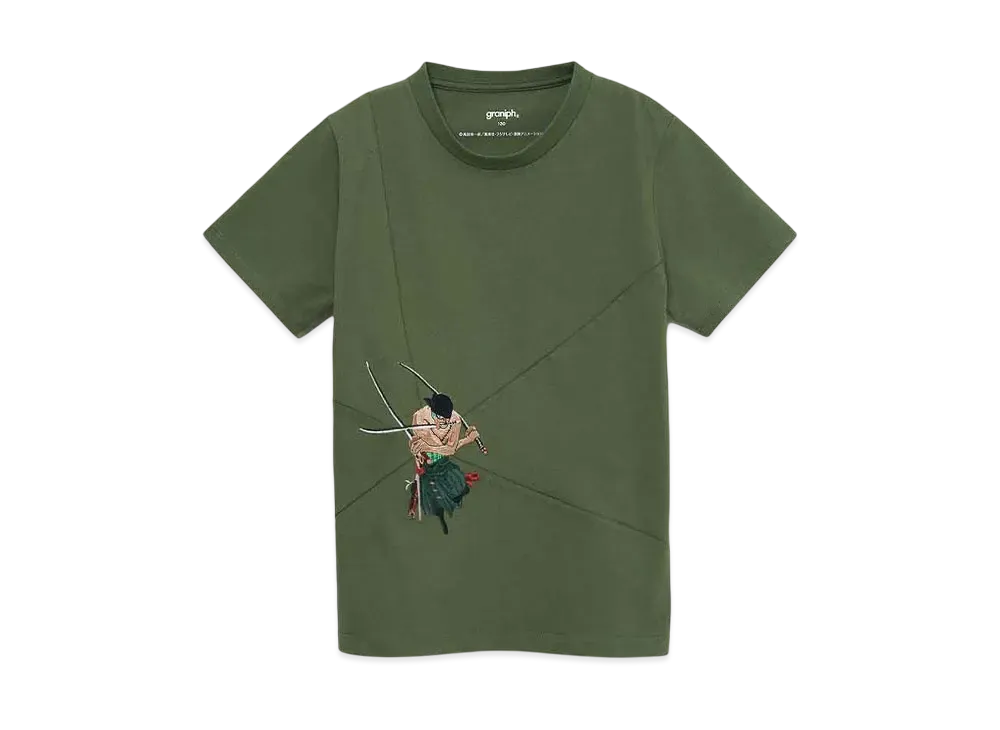 graniph x ONE PIECE Onigiri Kids T-Shirt "Khaki"