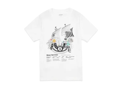 graniph x ONE PIECE Ships Across A Thousand Seas Kids T-Shirt "White"
