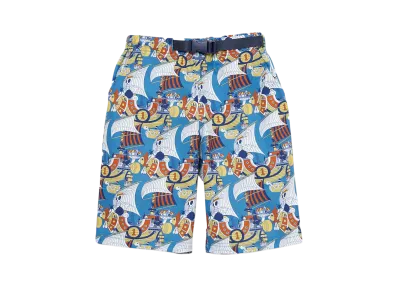 graniph x ONE PIECE Thousand Sunny Kids Dry Short Pants "Blue"