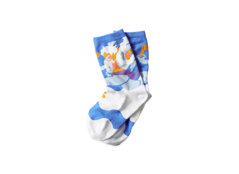 graniph x ONE PIECE Gear 5 Middle Socks "Blue"