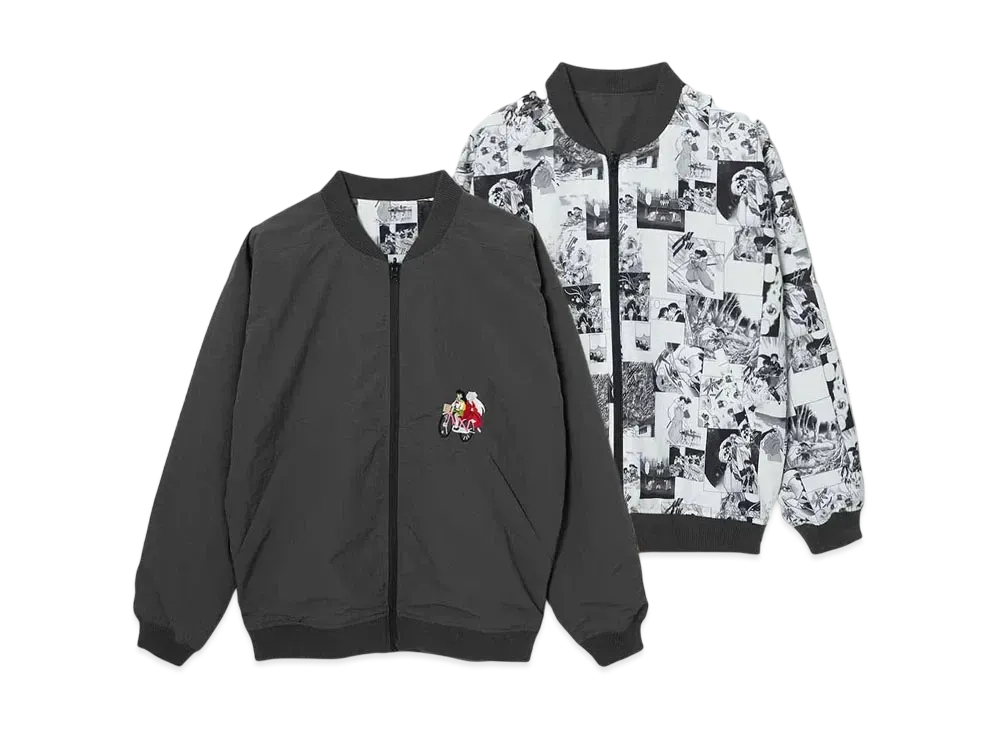 graniph x Inuyasha Iron Car Reversible Blouson "Gray"