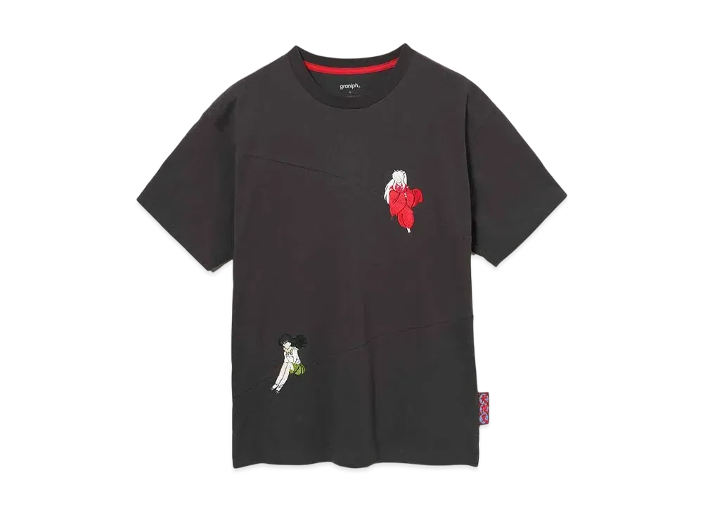 graniph x Inuyasha Fate Big silhouette T-Shirt "Sumikuro"