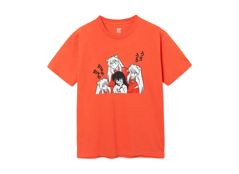 graniph x Inuyasha And Kagome Higurashi T-Shirt "Vermilion Red"