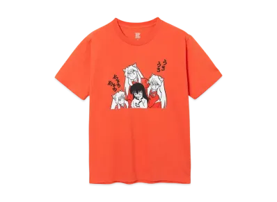 graniph x Inuyasha And Kagome Higurashi T-Shirt "Vermilion Red"
