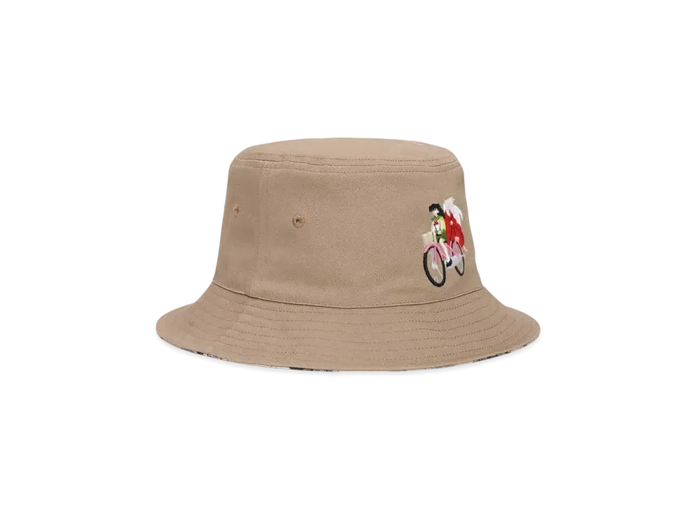 graniph x Inuyasha Iron Car Reversible Bucket Hat "Beige"