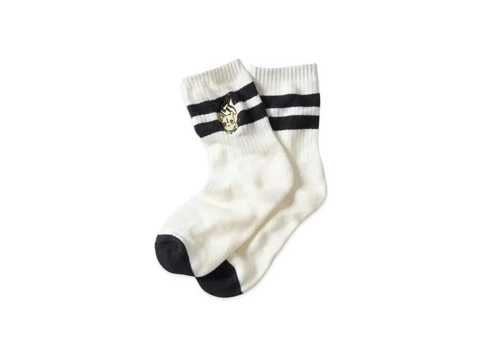 graniph x Inuyasha Kirara Middle Socks "White"