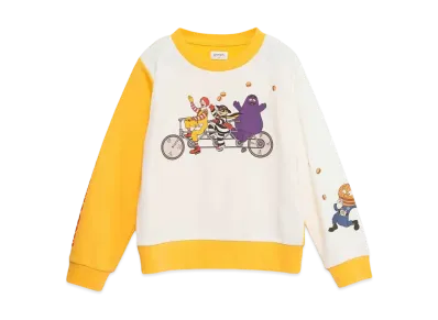 graniph x McDonald's Bicycle Kids Fleece Sweat "Yellow"