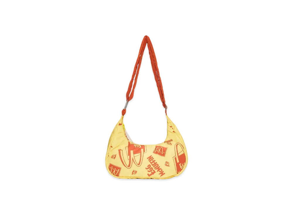 graniph x McDonald's Egg Mac Muffin Pattern Mini Shoulder Bag "Yellow"