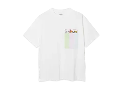 graniph x The Powerpuff Girls Sleeping Girls Big Silhouette T-Shirt "White"