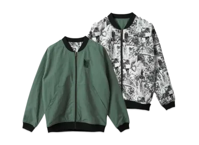 graniph x Attack On Titan Destroyer Reversible Blouson "Khaki"