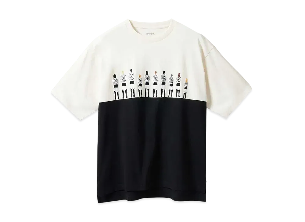 graniph x Attack On Titan Top 10 Big Silhouette T-Shirt "Ivory"