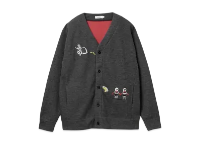 graniph x Ultraman Eleking And Alien Guts Double Face Cardigan "Black"