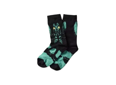 graniph x Ultraman Baltan Alien Full Body Middle Socks "Black"
