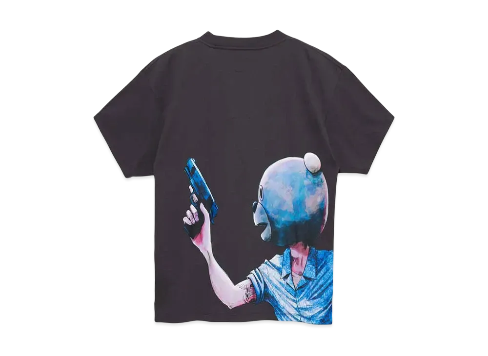 graniph x Inio Asano Bear In The Forest Big Silhouette T-Shirt "Sumikuro"