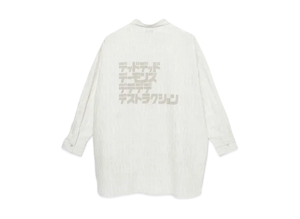 graniph x Inio Asano Invader Big Silhouette Shirt "Gray"
