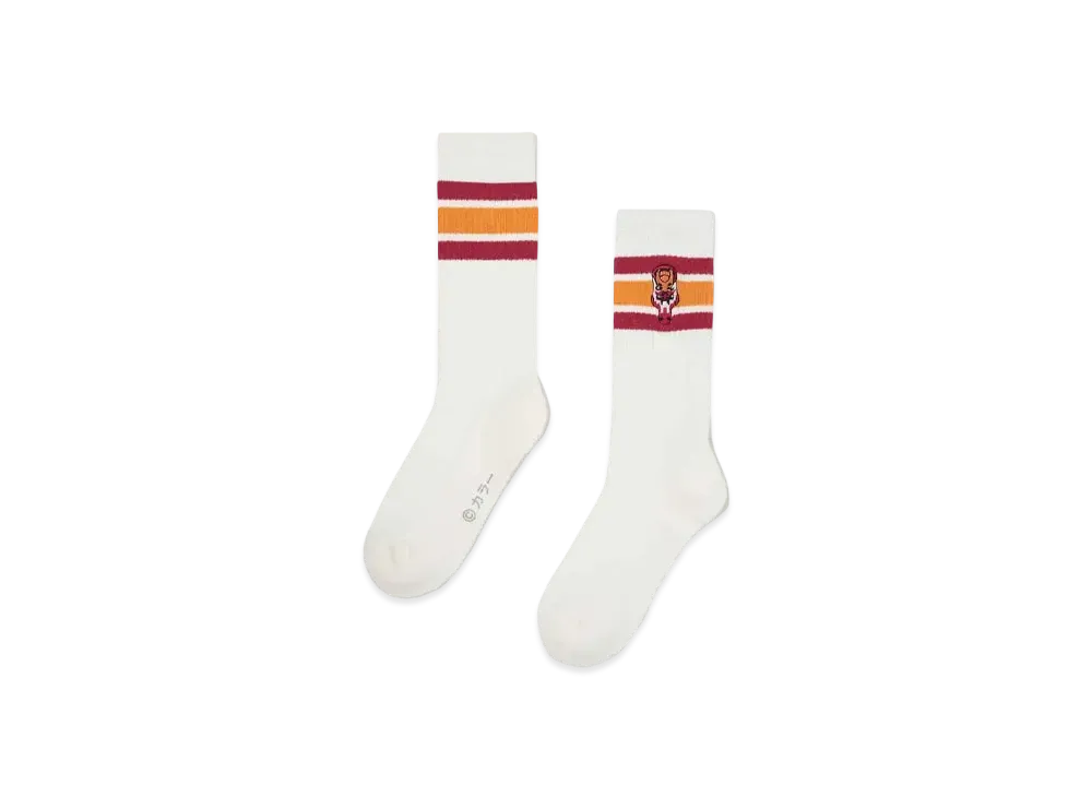 graniph x Evangelion New Theatrical Edition Unit 2 Long Socks "White"