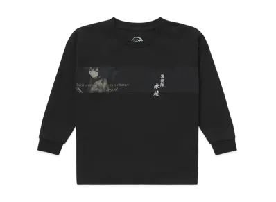 graniph x DEMON SLAYER Giyu Tomioka Kids Drop Shoulder Long Sleeve T-Shirt "Black"