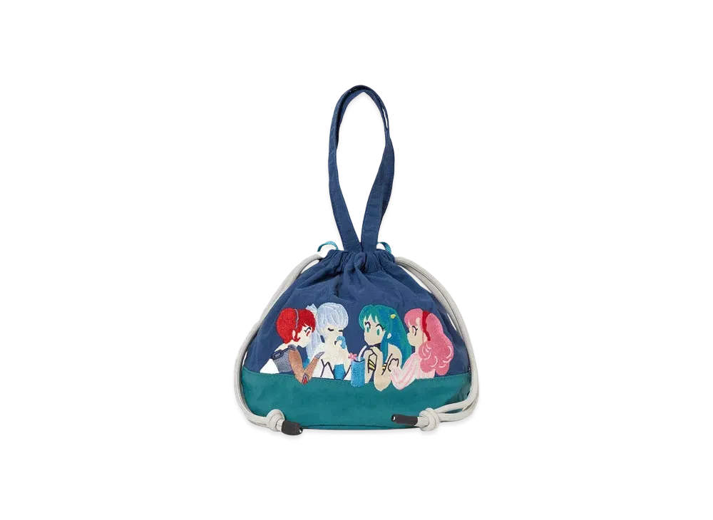 graniph x Urusei Yatsura Tea Time String Bag "Blue"