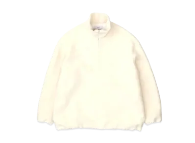 Graphpaper Wool Alpaca Boa Anorak Blouson "White"