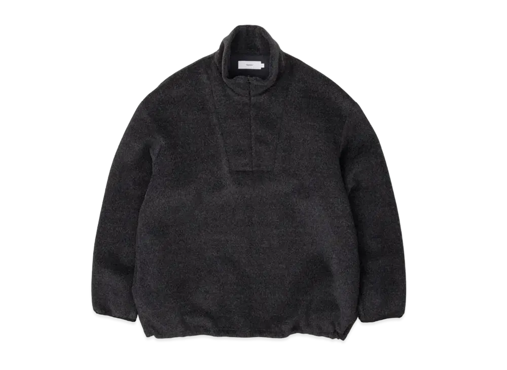 Graphpaper Wool Alpaca Boa Anorak Blouson "Grey"