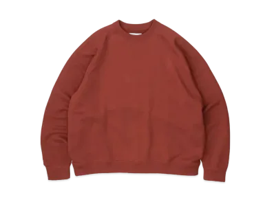 Graphpaper LOOPWHEELER Raglan Sweat "Brick"