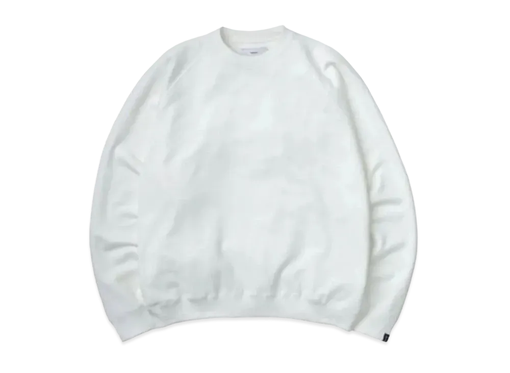 Graphpaper LOOPWHEELER Raglan Sweat "White"