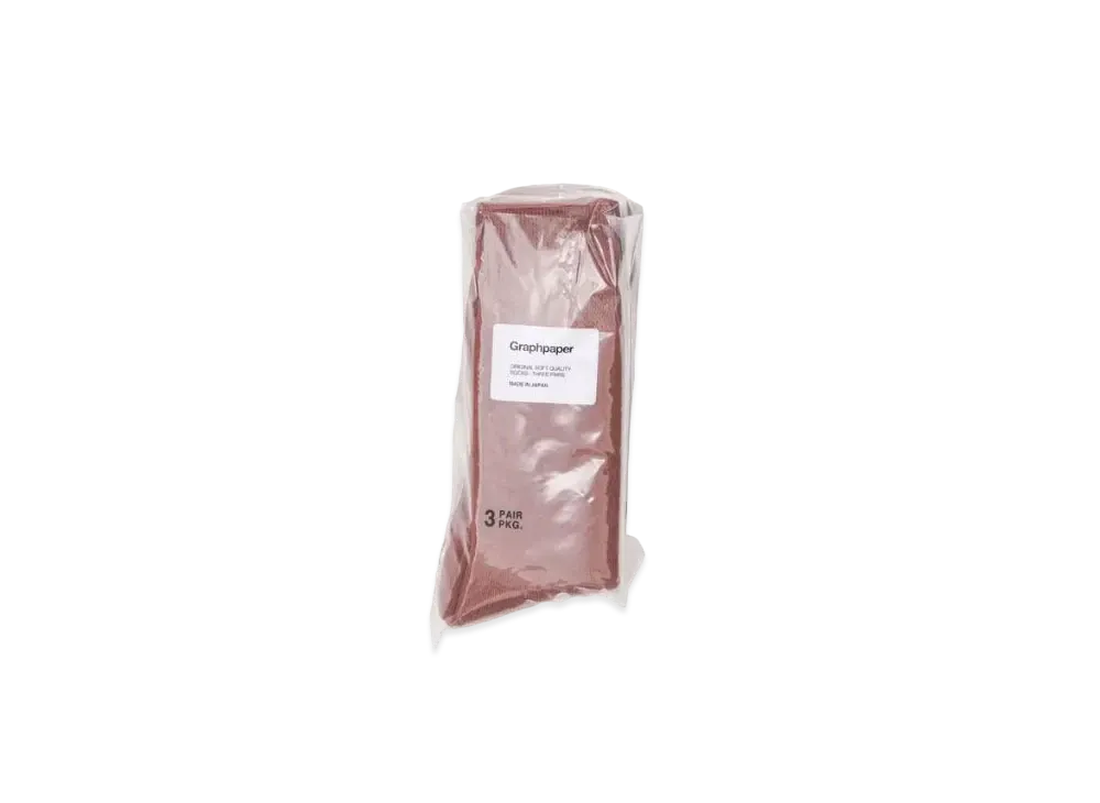 Graphpaper 3-Pack Socks-COLLECTION "Brick"
