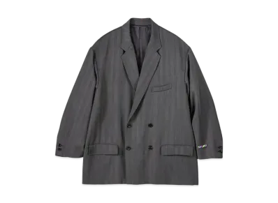 Graphpaper Is-Ness For Gp Vintage Graphpaper Wool Double Jacket "Grey"