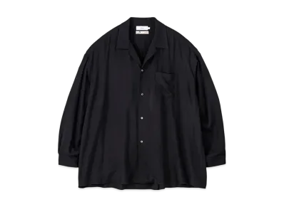 Graphpaper Sidogras Twill Viscose Oversized Sleeping Shirt "Black"