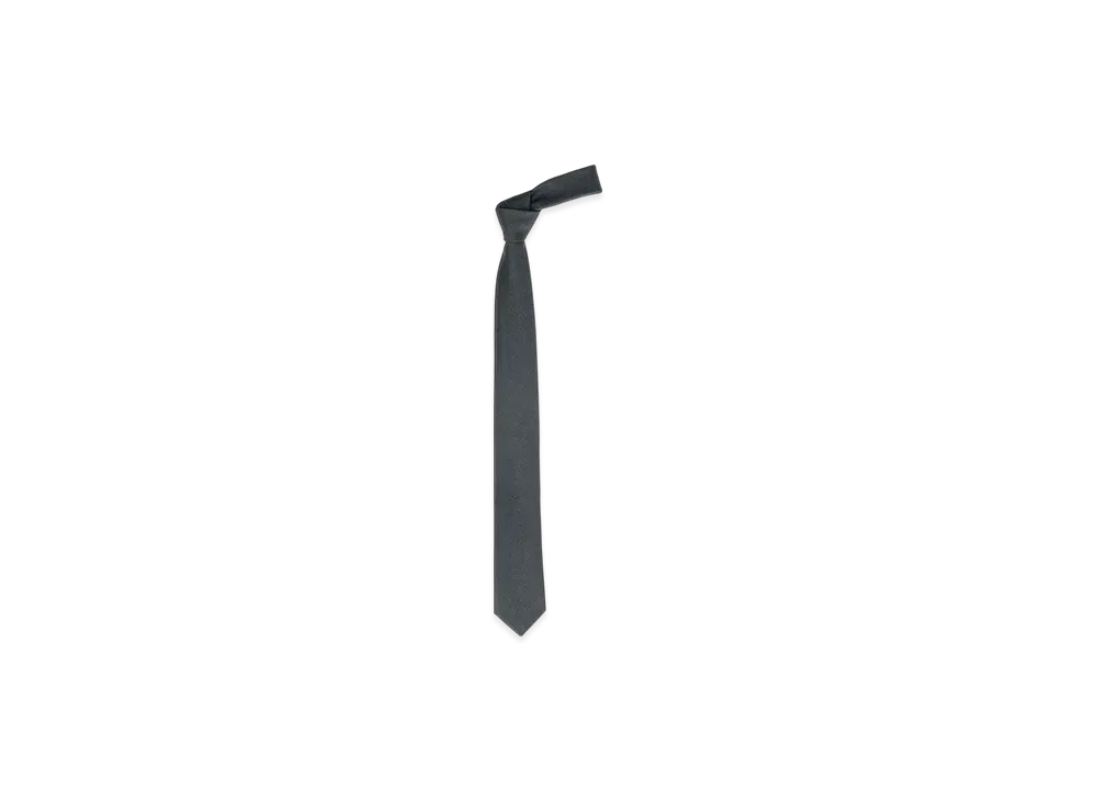 Graphpaper Scale Off Graphpaper Wool Necktie "Navy"