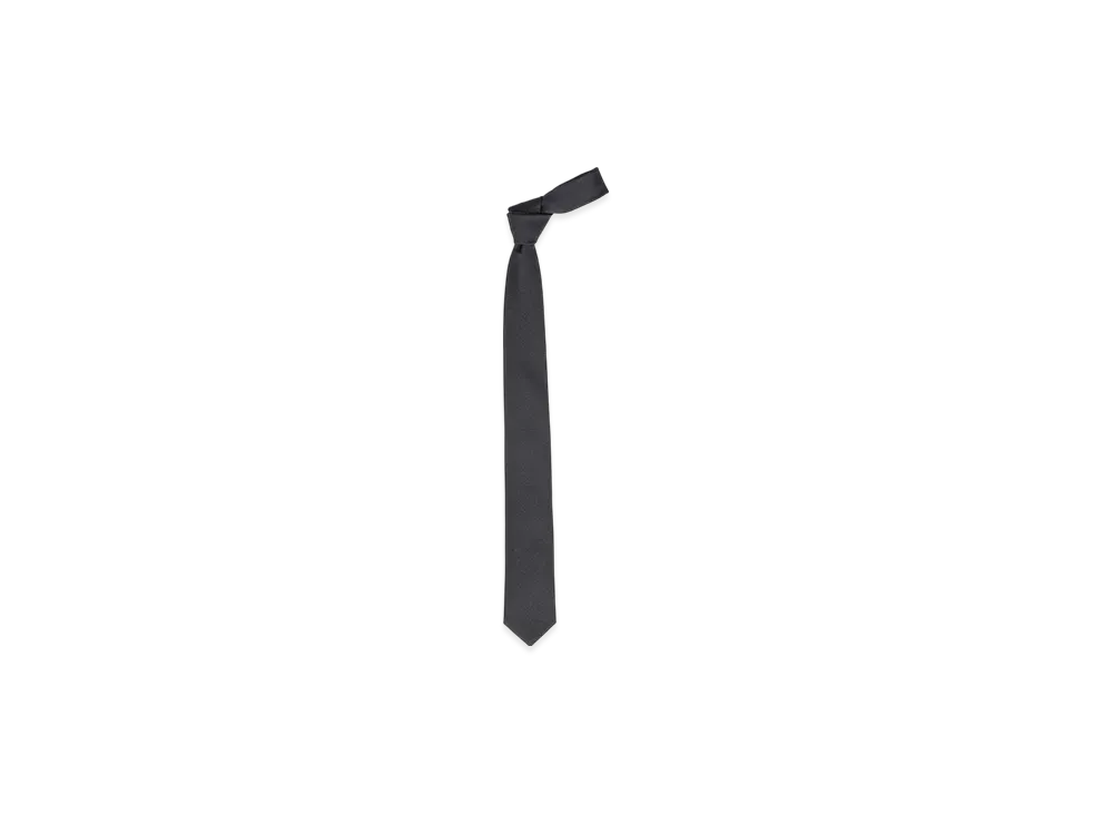 Graphpaper Scale Off Graphpaper Wool Necktie "Black"