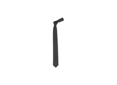 Graphpaper Scale Off Graphpaper Wool Necktie "Black"