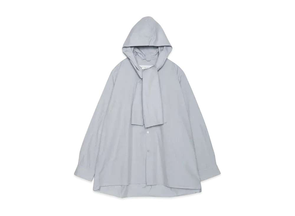 Graphpaper Hooded Scarf Shirt "Grey"