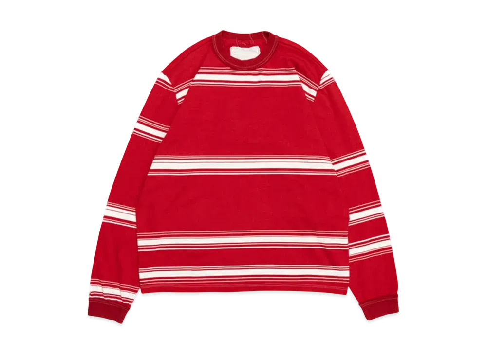 Graphpaper Big Tee Ls "Red Stripe"
