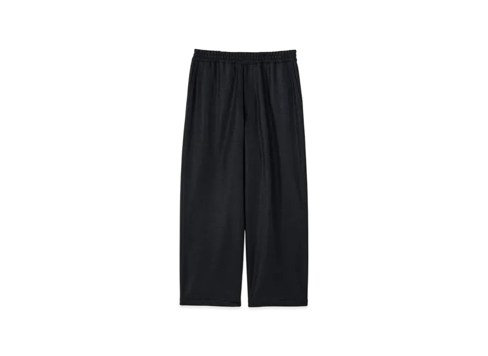 Graphpaper Wool Smooth Flannel Easy Wide Pants "Black"