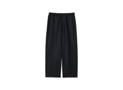 Graphpaper Wool Smooth Flannel Easy Wide Pants "Black"
