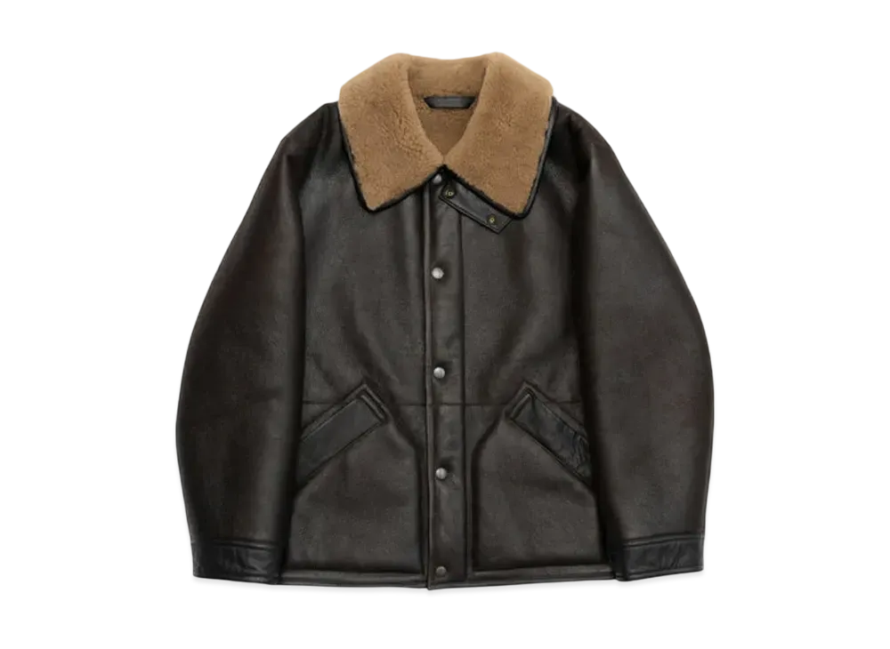 Graphpaper Shearing Coat "Espresso"