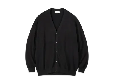 Graphpaper Suvin High Gauge Knit Cardigan "Black"