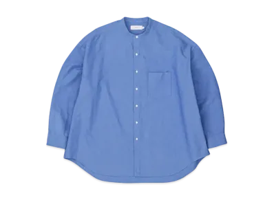 Graphpaper Oxford L/S Oversized Band Collar Shirt "Sax"