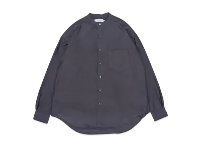 Graphpaper Oxford L/S Band Collar Box Shirt "Grey"