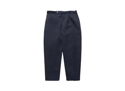 Graphpaper Scale Off Wool Wide Tapered Chef Pants "Navy"