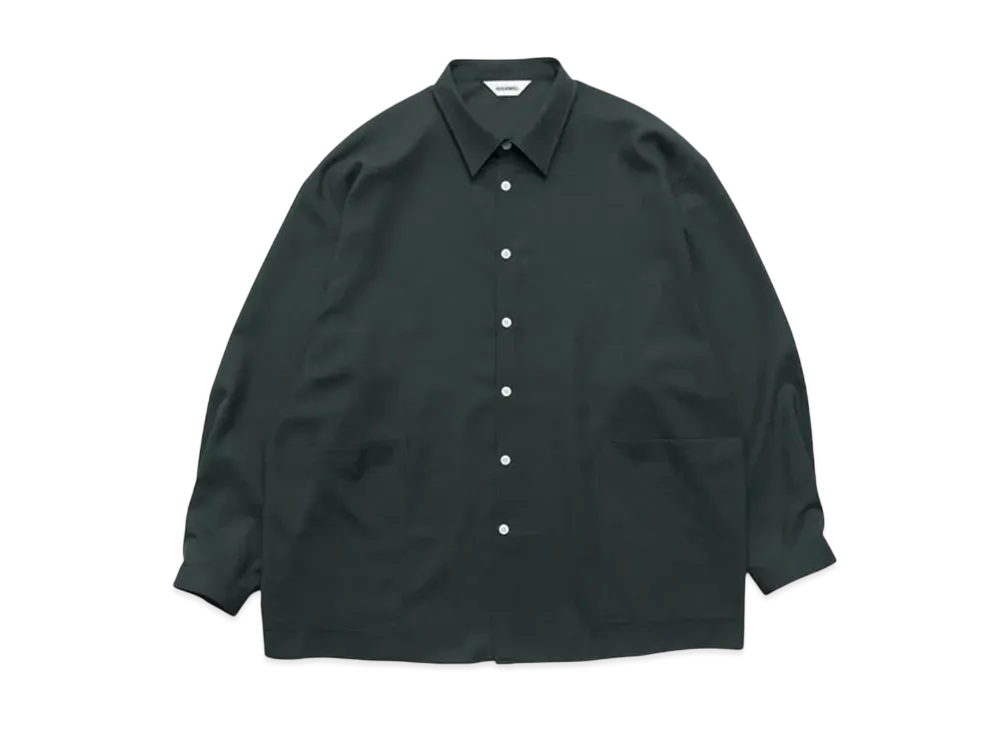 Graphpaper Side Pocket L/S Shirt "Green"